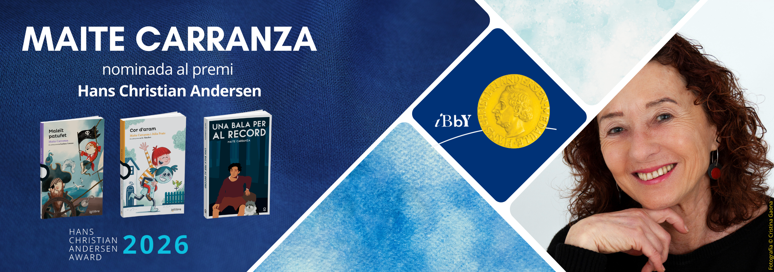 L’escriptora catalana Maite Carranza serà candidata al Premi Andersen 2026, el Nobel de la literatura infantil i juvenil