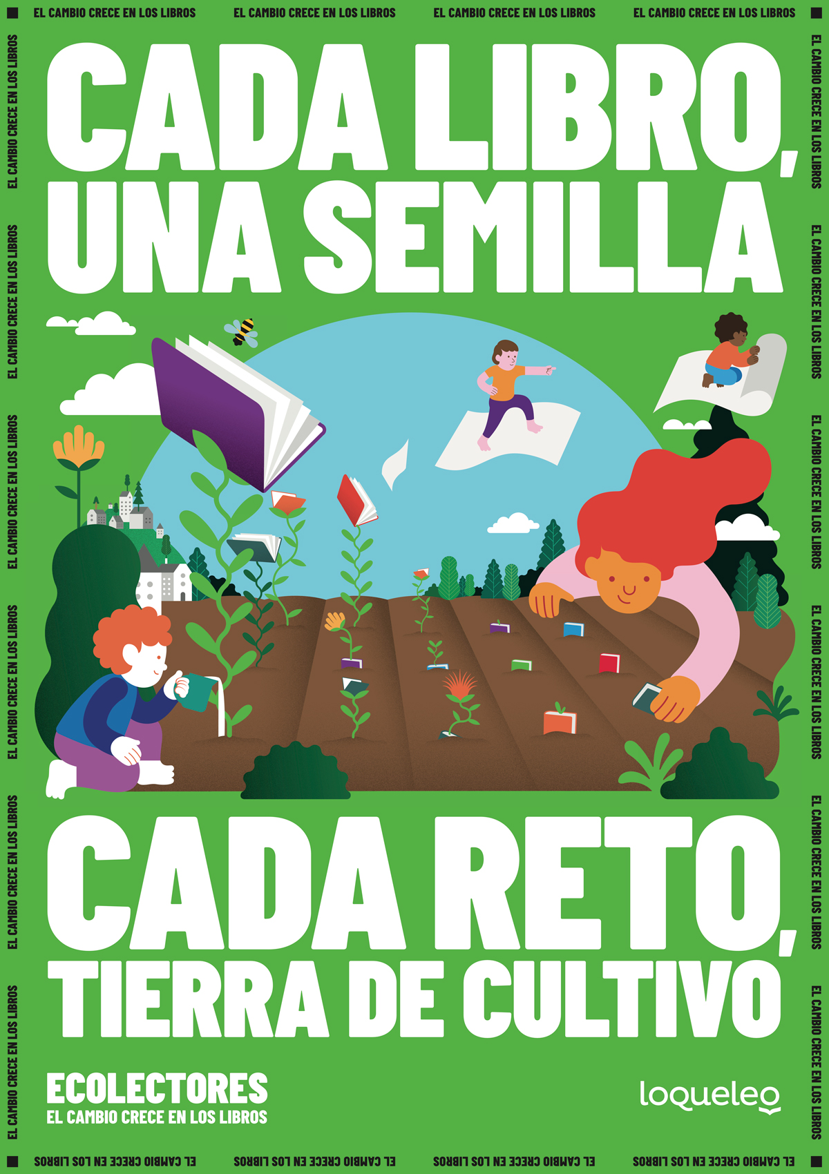 Póster Ecolectores Cada libro una semilla