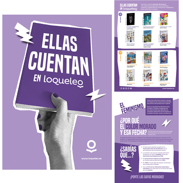 Ellas cuentan 2023. Lecturas y carteles para el Día de la mujer