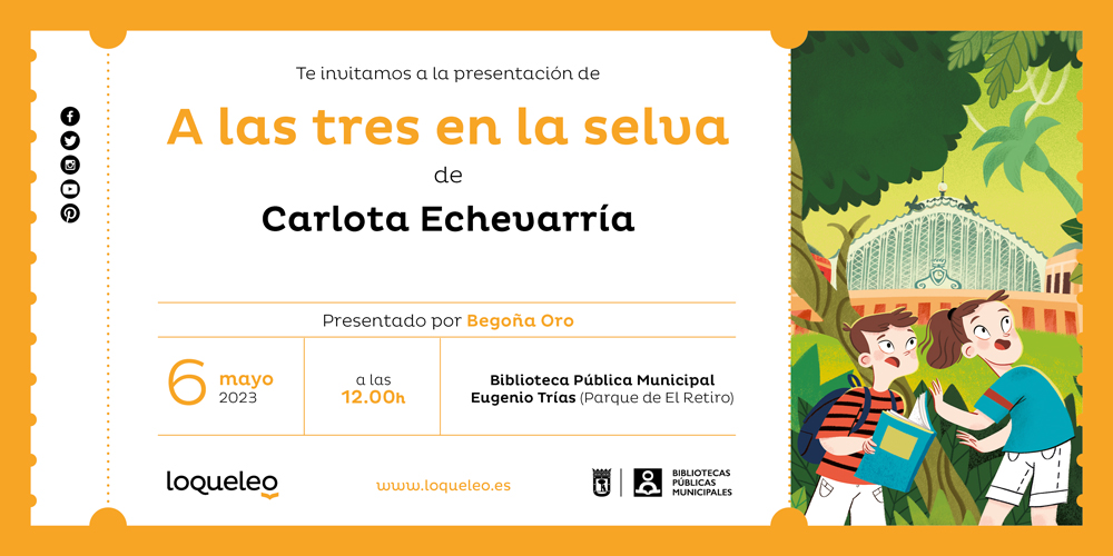 Invitación Presentación A las tres en la selva