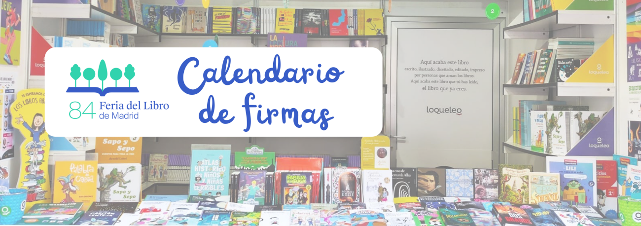 Calendario de firmas. Feria del libro Madrid 2025